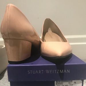 Stuart Weitzman nude block heel size 41
